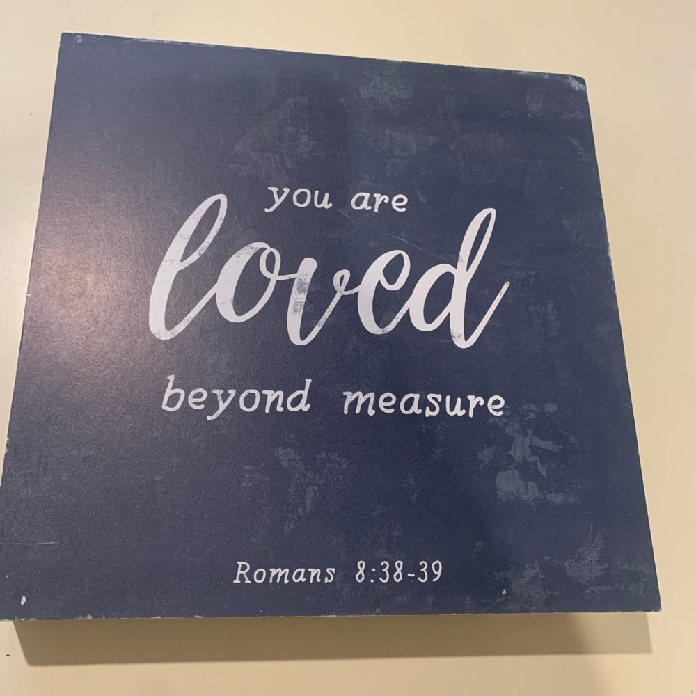 Inspirational Wall Art with White Text